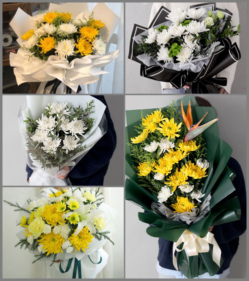 安徽黄山市徽州区富溪乡白事花束代送